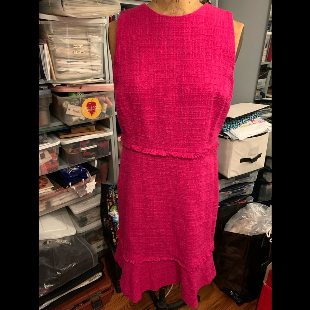 J. Crew sleeveless boucle dress